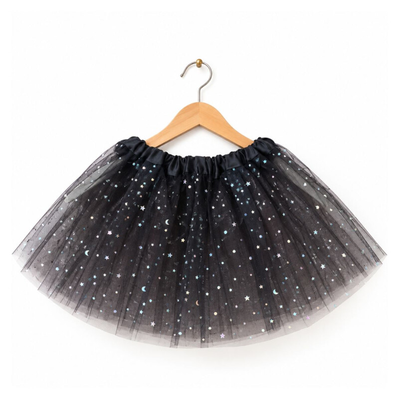 Tutu con Brillos 30 cm Negro
