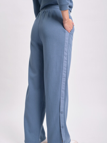 Pantalón deportivo efecto lavado Azul