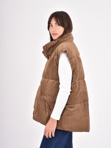 CHALECO JOSEFA MARRON