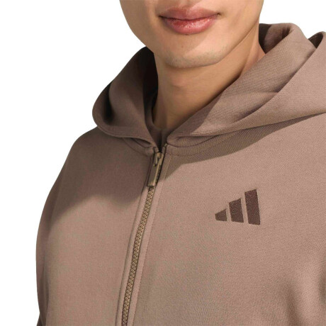 Campera Casual De Hombre Adidas Kit Small Logo Crema