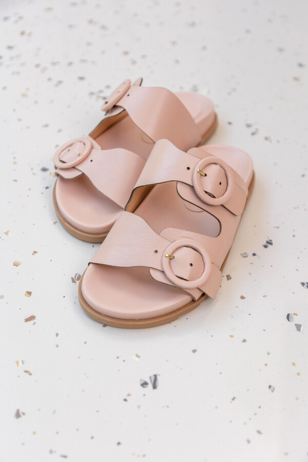 Sandalia con hebillas Rumba Rosa