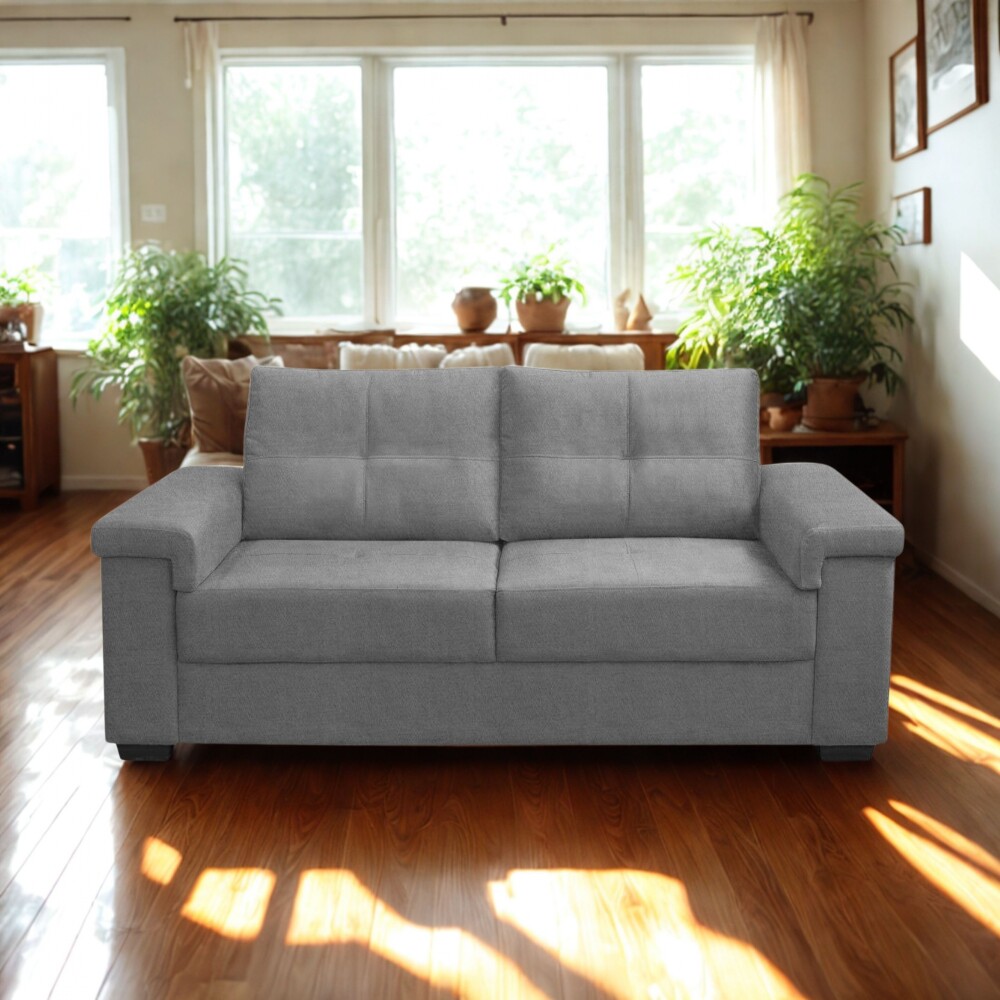 Sillón 2 Cuerpos en tela de Lino - Palazio Gris