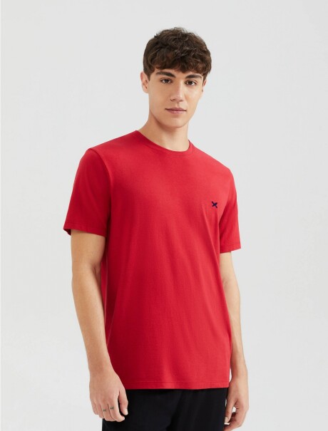 CAMISETA BÁSICA UNISSEX ROJO