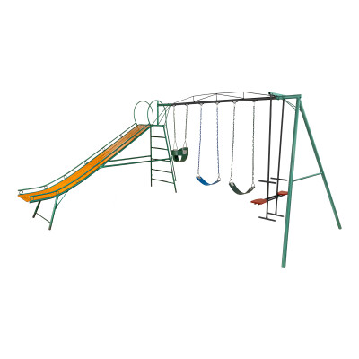 Juego Combinado Infantil con tobogán N°5. Caballito, 2 hamacas de cincha y 1 hamaca de bebe. Juego Combinado Infantil con tobogán N°5. Caballito, 2 hamacas de cincha y 1 hamaca de bebe.
