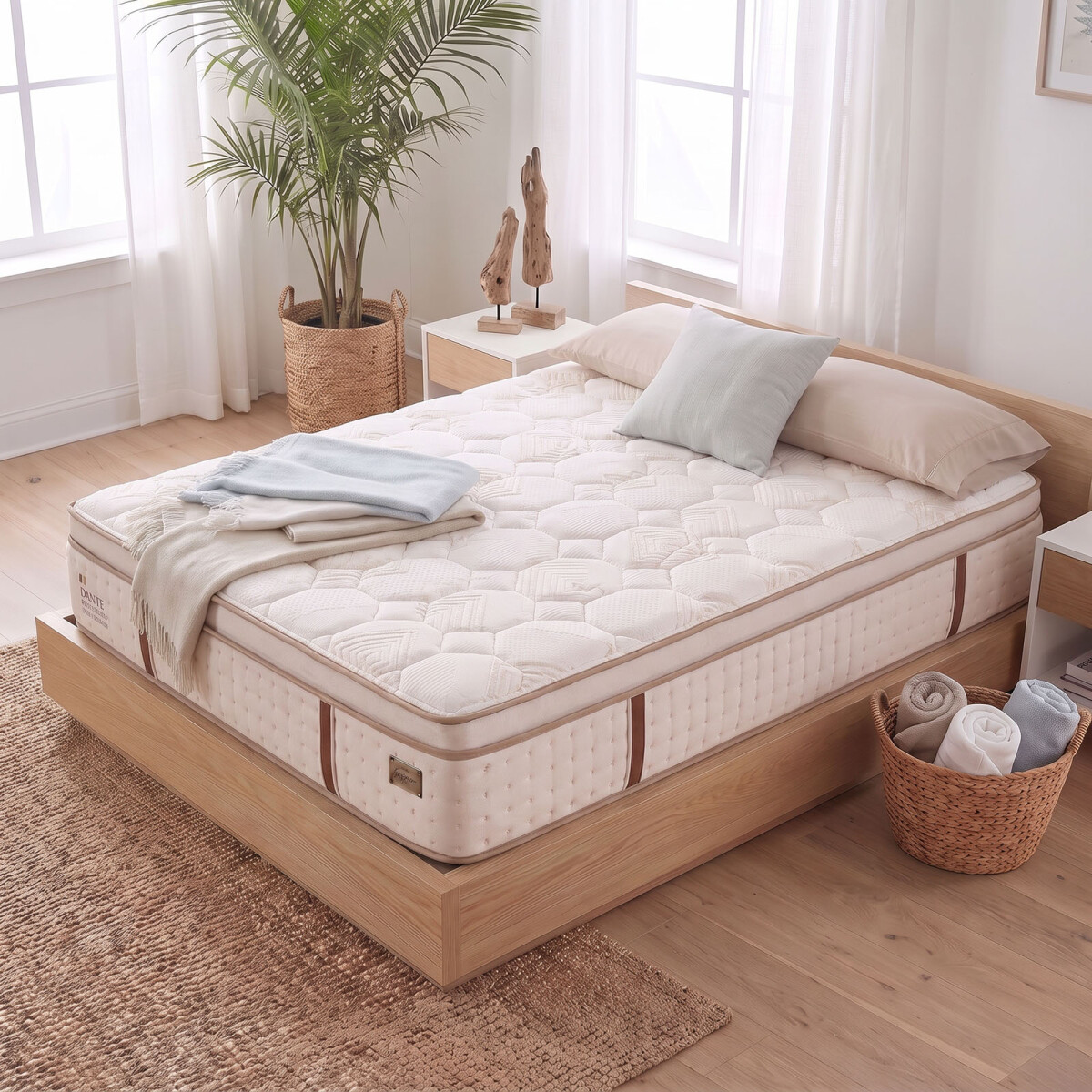 COLCHÓN - SUPER KING RESORTESPOCKET NATURAL-BEIGE DANTE 