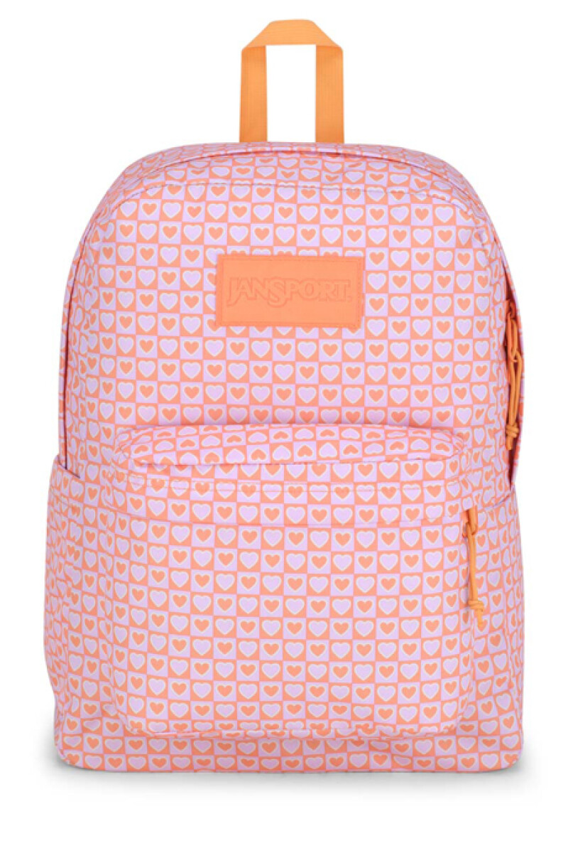 MOCHILA JANSPORT SUPERBREAK - HYPED HEARTS PINK 