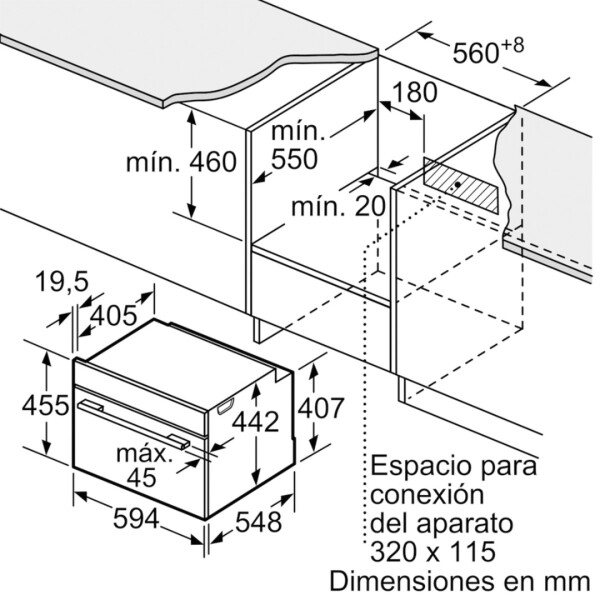 Horno De Empotrar Bosch 47 L Cbg633ns1 HORNO DE EMPOTRAR BOSCH CBG633NS3