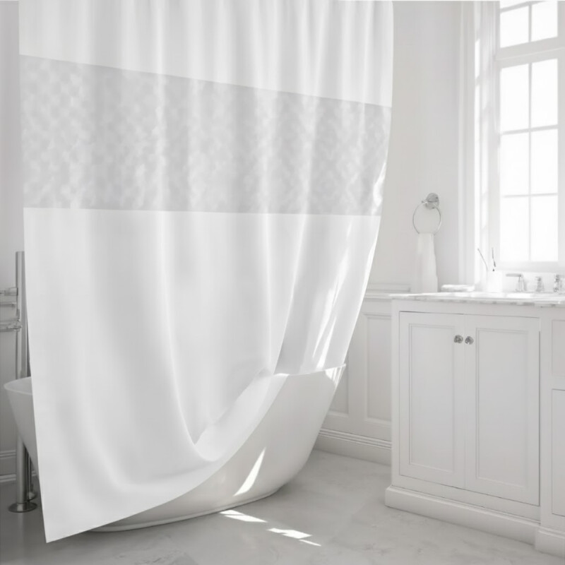 Cortina de baño 180 x 200 BLANCO