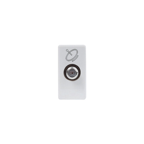 Módulo toma TV hembra rosca F color blanco linea Gewiss GC0276