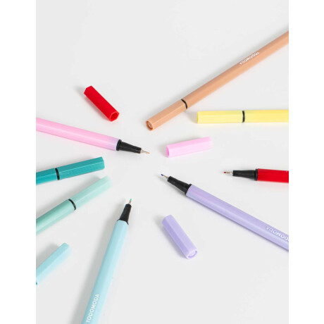 Set De Microfibras Combinacion Multicolor