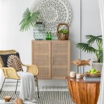 APARADOR 80x35x101CM MDF/RATTAN APARADOR 80x35x101CM MDF/RATTAN