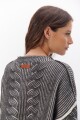 BUZO TRENZA REVERSIBLE NEGRO