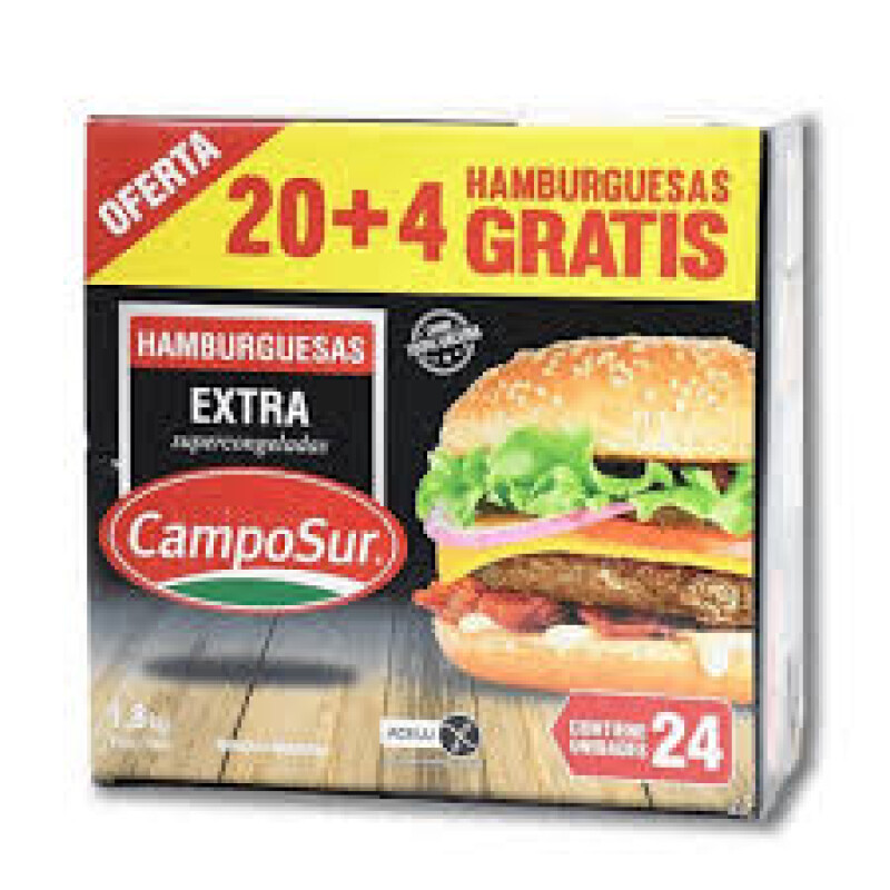 Hamburguesas 20 + 4 Hamburguesas 20 + 4