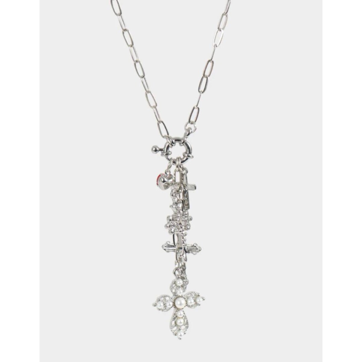 Collares Largo Multi Dijes - Plateado 