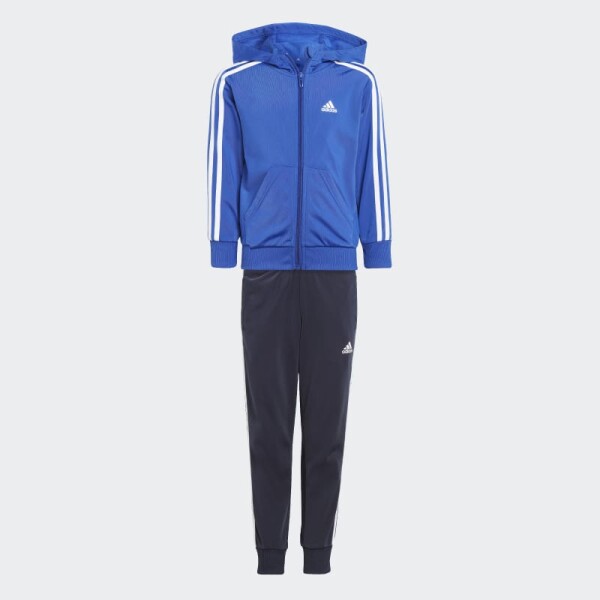 Conjunto Adidas Essentials Shiny 3 Rayas Azul