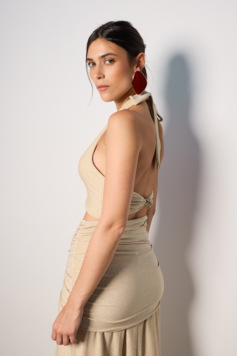 Top Lily Beige Lurex