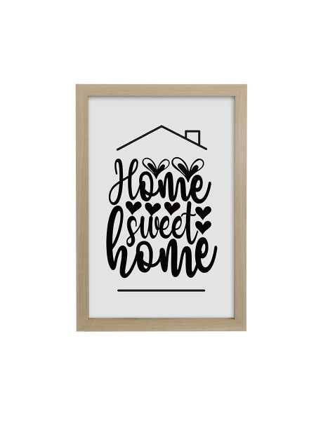 CUADRO SWEET HOME MADERA