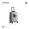 Valija rigida Lumax Sapporo con portavaso Gris