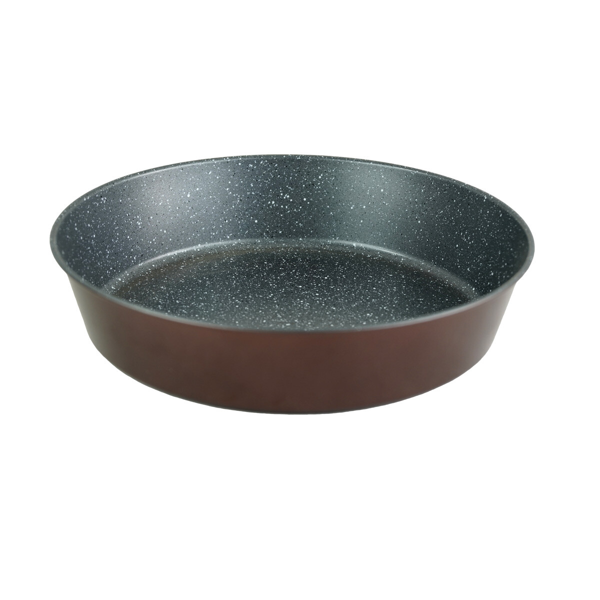 ASADERA REDONDA METAL 30CM DIAM 6.5CM ALTO NEGRA C/PUNTOS 