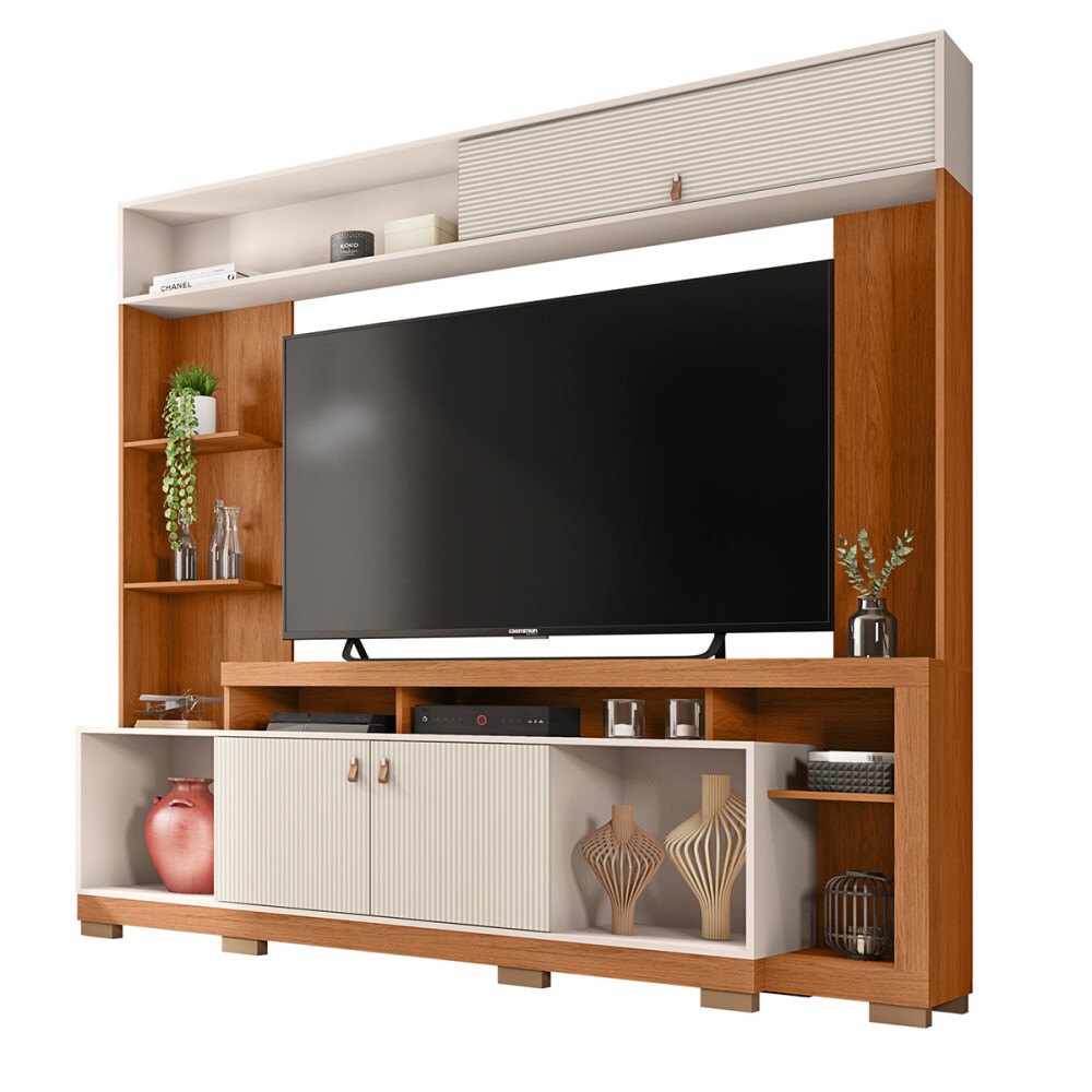 RACK "HOME THEATER SINFONIA" COLOR FREIJO/ OFF WHITE MR Rack "home Theater Sinfonia" Color Freijo/ Off White Mr