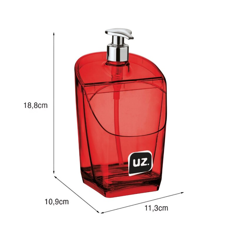 Dispensador de jabón 500 ml ROJO