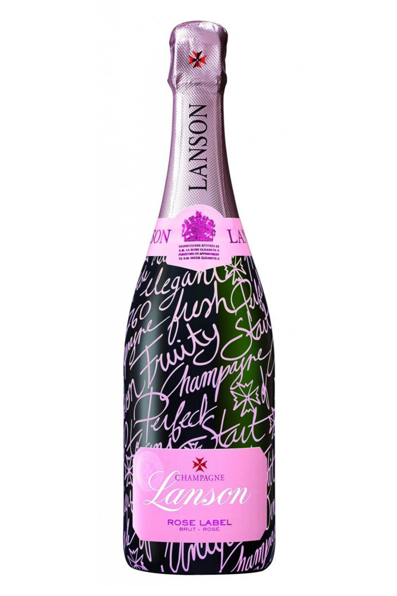 Champagne LANSON Brut Rosé Pink Bottle 750ml. 
