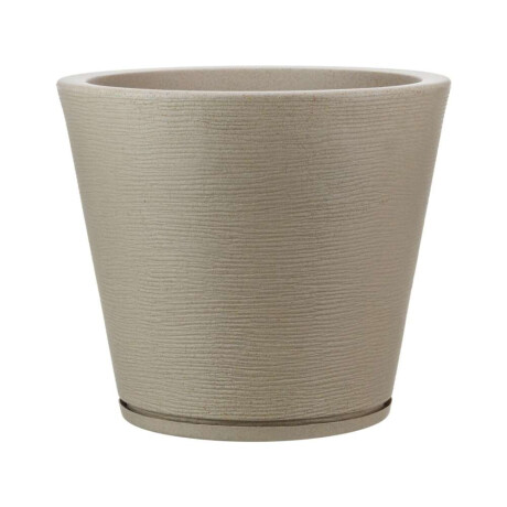 MACETA 34X35CM GENEBRA GRAPHITO EFECTO PIEDRA BEIGE