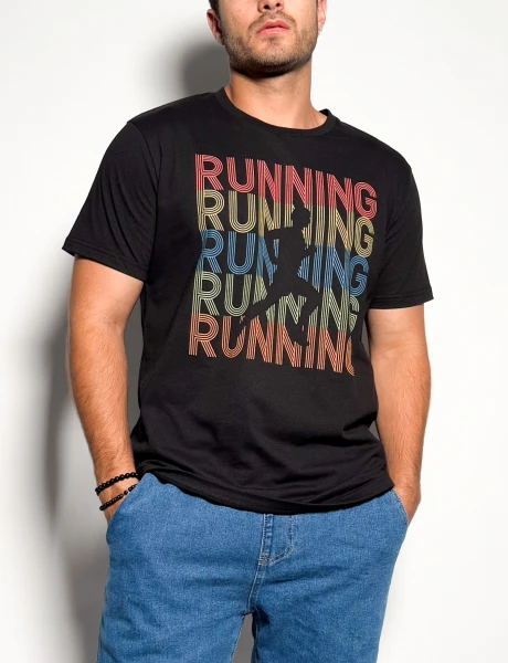 Remera estampada Ilian Negro