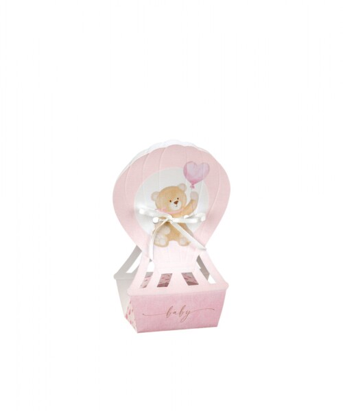 Globo aerostatico baby shower 6x4x14,5 cm - ROSA Globo aerostatico baby shower 6x4x14,5 cm - ROSA