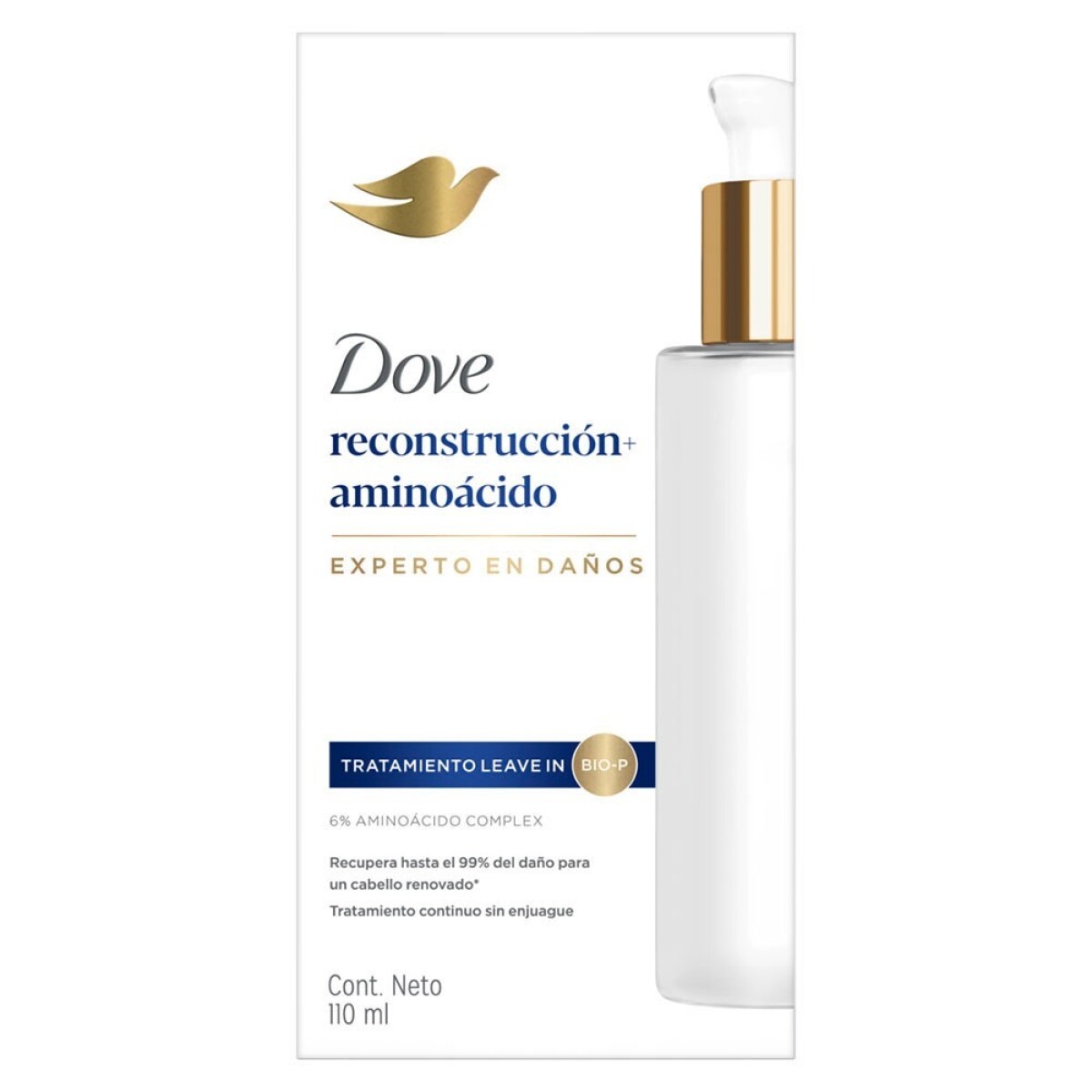 Dove crema de tratamiento capilar 110ml - Reconstrucción + aminoácido 