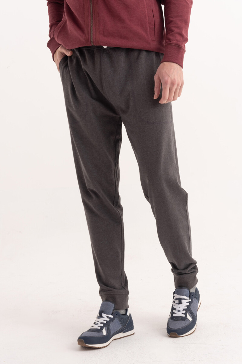 Pantalón deportivo con puño Gris Oscuro