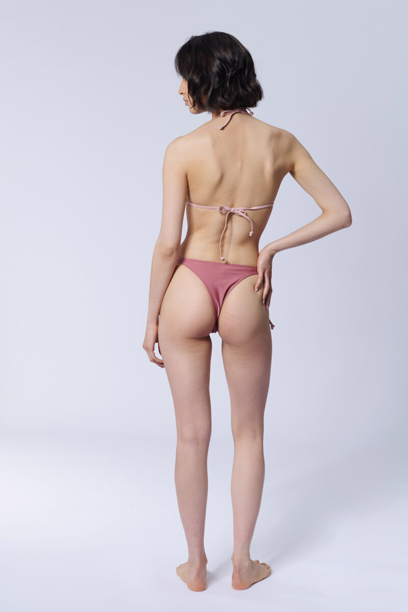 Bombacha bikini Chocolate Con Vivo Rosa