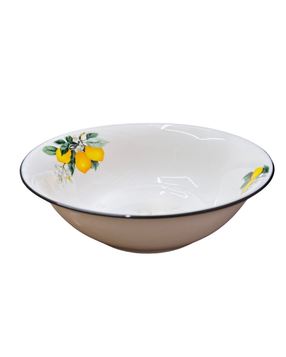 BOWL DE PORCELANA CON DISEÑO FRUTAL • 17cm 