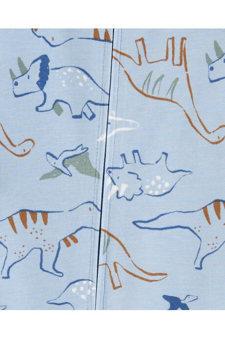 Pijama una pieza de viscosa Ecovero, con pie, diseño dinos, línea Purelysoft Sin color
