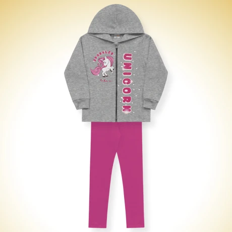 Conjunto niña campera y calza Conjunto niña campera y calza