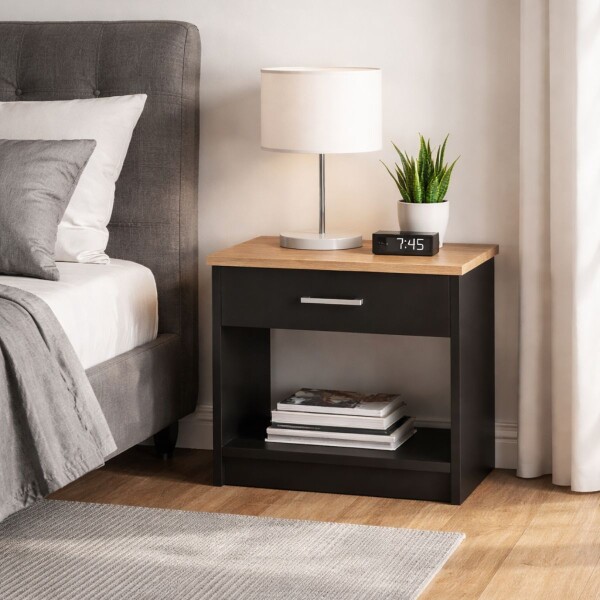 MESA DE LUZ NEGRO MIEL