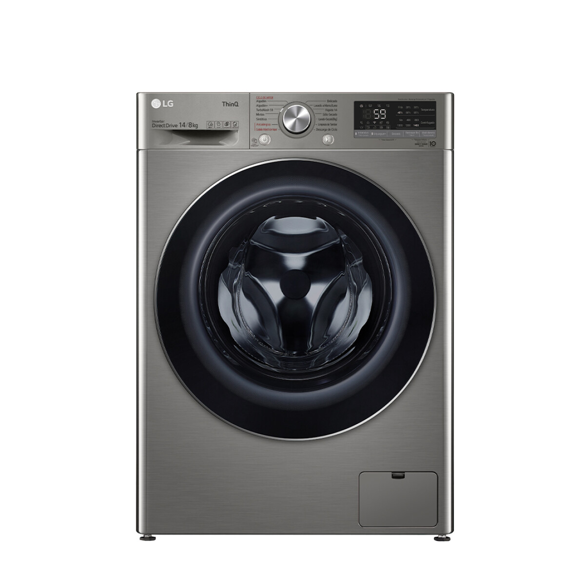 Lavasecarropas frontal inverter LG 14Kg WD14VVC4S6C 