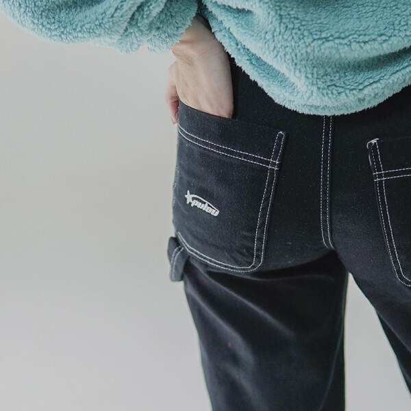 Pantalón Pulau Gabardina SK8 Dama Negro