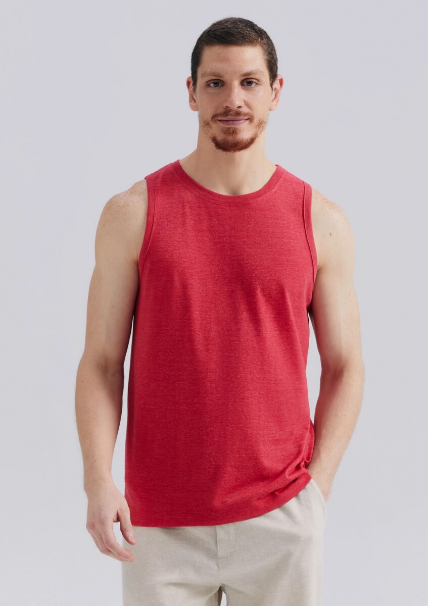 MUSCULOSA BÁSICA MASCULINA - ROJO 
