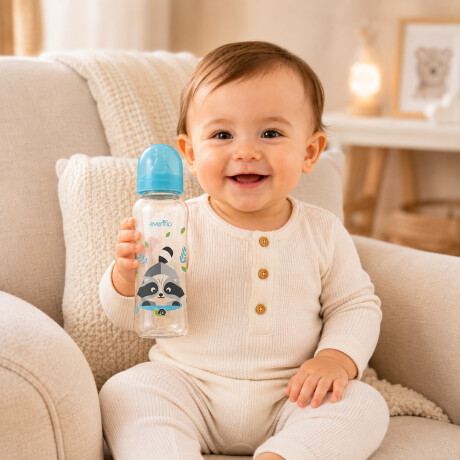 Mamadera Evenflo Forest Bebés 3-12M 240Ml Tetina Flujo Medio Azul