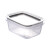Recipiente Rectangular Dos Broches de 550 ml NEGRO