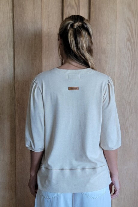 Remera Dalia Beige Melange