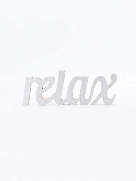 CARTEL RELAX BLANCO