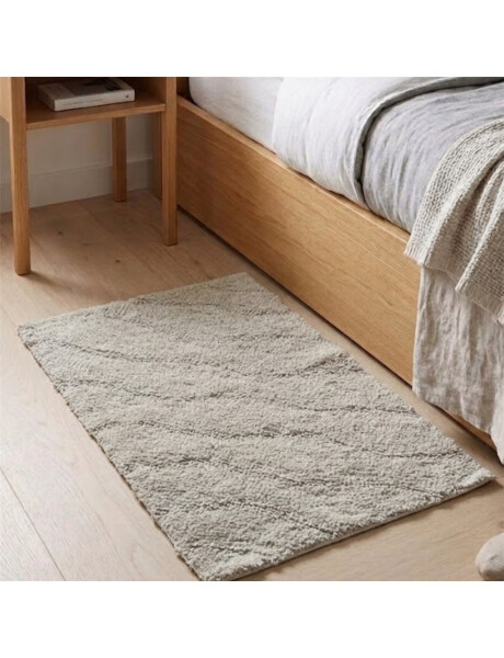 ALFOMBRA ALGODON TUFTED 50X80CM ONDAS CRUDO ALFOMBRA ALGODON TUFTED 50X80CM ONDAS CRUDO