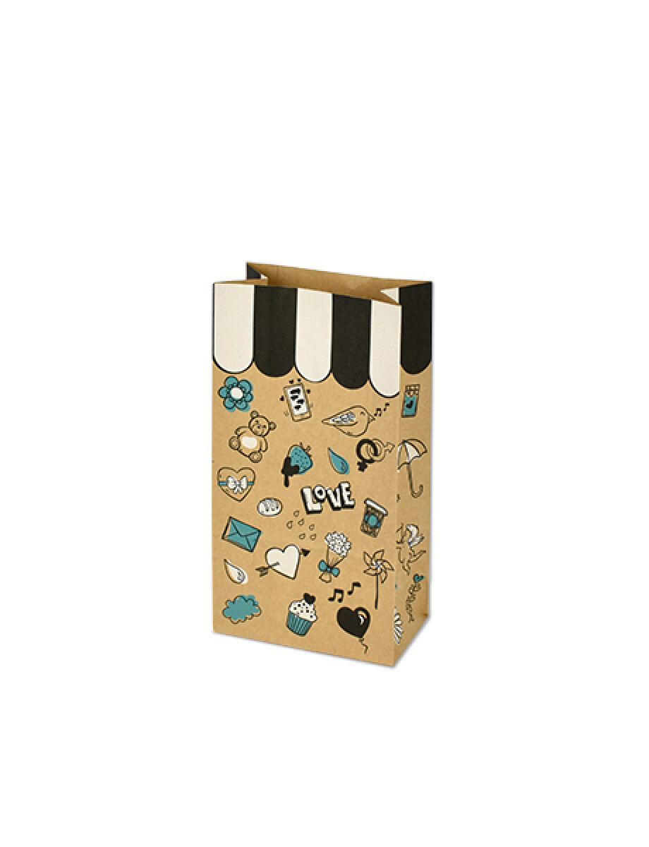 BOLSA SIN ASA 14X08X26 cm - LOVE MIX 