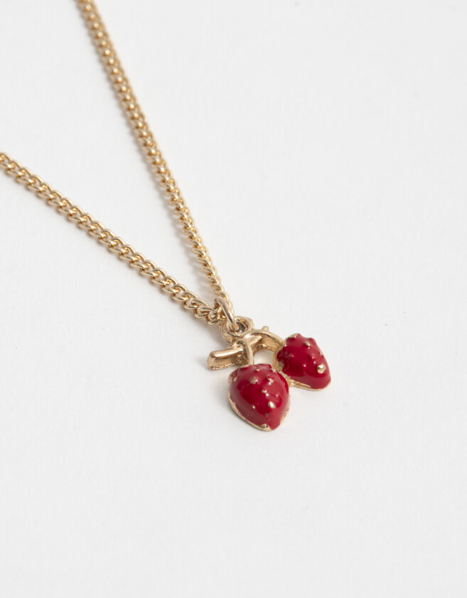 Cadena Corta con Dije Frutas Cadena Corta Con Dije - Dorado