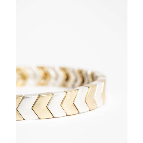 Pulseras Elásticas Metal Dorado
