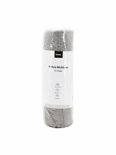 ROLLO DE PAÑOS 10 HOJAS GRIS (V)