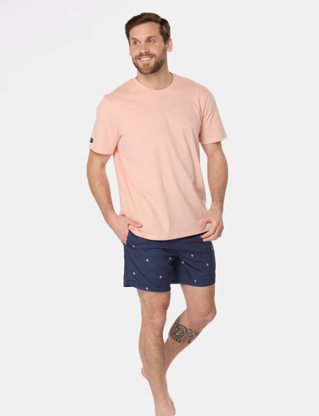 SHORT DE BAÑO ESTAMPADO Azul