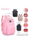 Mochila Maternal Trendy Rosa